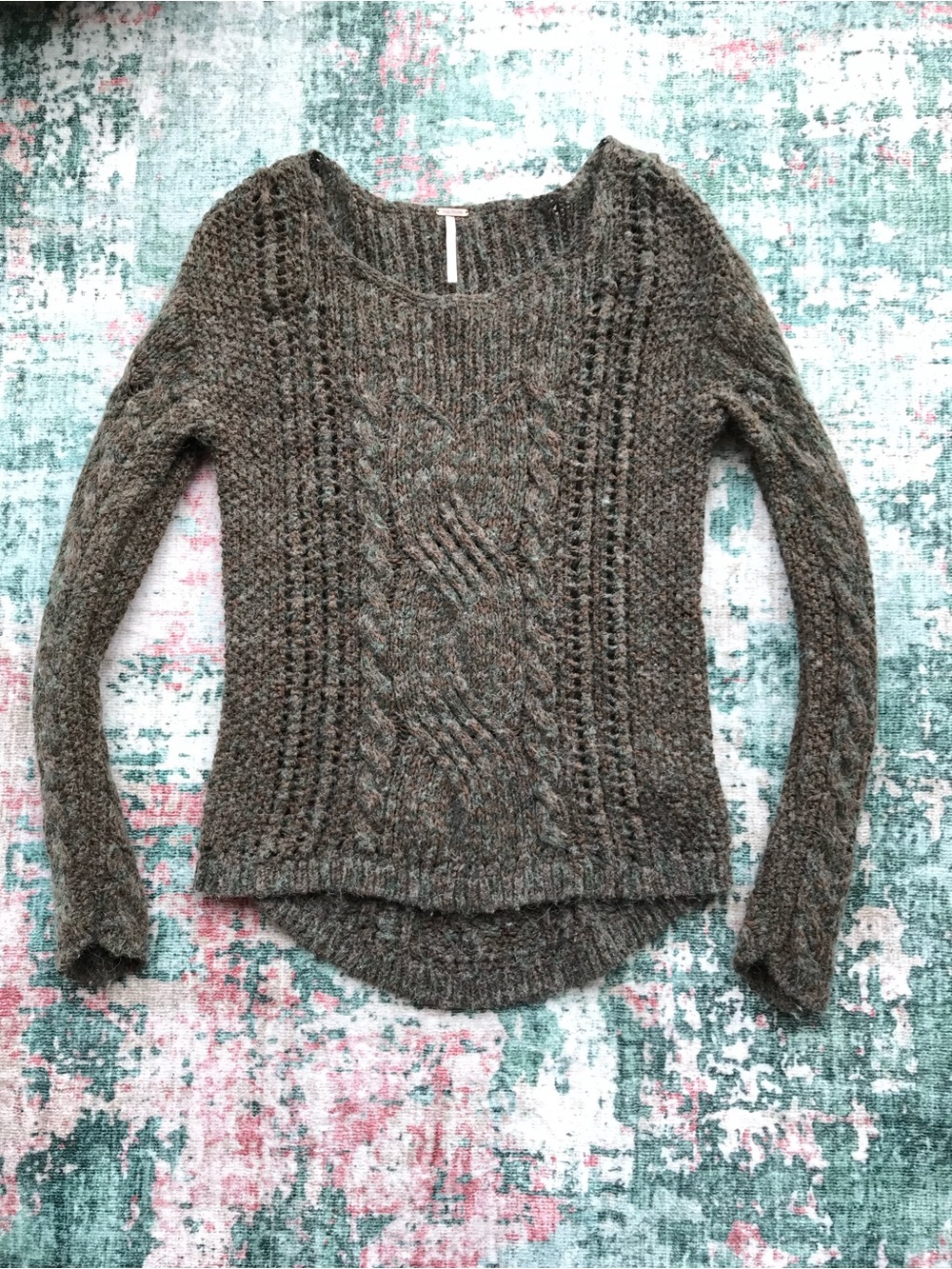 Free People Cozy Cable Knit Women's Sweater